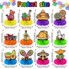 12 Pieces Fiesta Honeycomb Table Centerpiece, Cinco De Mayo Party Table Decorations, 8 Inch Mexican Table Centerpiece for Mexican Fiesta Decorations Theme Party Supplies