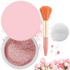 AlluraBeauty Blurring Powder,Blurring Setting Powder,Beauty Blurring Powder, Pink Setting Powder Makeup Waterproof,Pink Powder Loose Setting for All Skin Tones (Pink, A)