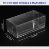 Storage Display Case Compatible with Hot-Wheels, 1/64 Scale Model Car Display Case Protector Compatible with Hot Wheels and Matchbox -(Ultimate 50 Packs)