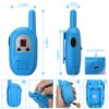 3 Pack Kid Walkie Talkies, 2 Miles Transmission Rechargeable Walkie Talkies for Kids with Lanyards for Outdoor Adventure, Best Gift for Boys and Girls(Not Include Rechargeable Batteries)