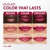 COVERGIRL Outlast All-Day, 050 Heat Wave, Lip Color, 24-Hour Wear, Hydrating Balm, Kiss-Proof, Moisturizing, Vegan Formula, 0.07oz/0.08oz
