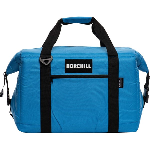 NorChill 12 Can Voyager Series Insulated Soft Sided Cooler Bag, Blue