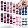 WOKOTO 16 Sheets Gradient Nail Polish Strips Stickers for Women Nail Wraps Stickers for Nails Press On Nail Polish Wraps Marble Design Nail Art Gel Strips Nails Full Nail Stickers Nail Color Strips