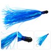 Alive Witch Lure Bait Fishing Lure Bullet Head 0.35 Ounce with Mylar Flash Skirted Hair 5pcs/lot (Blue)
