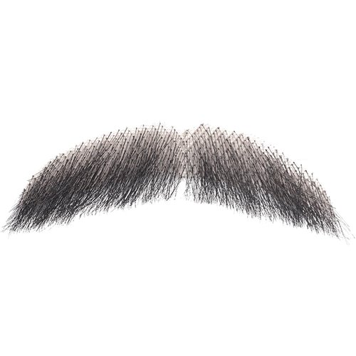 Human Hair Full Hand Tied Realistic Fake Mustache Brown Human Hair Jack Sparrow Fake Beard Fake Goatee Costume Beard Fake Facial Hair Lace Beard for Women Halloween Funny Cosplay Costume（BLACK）…