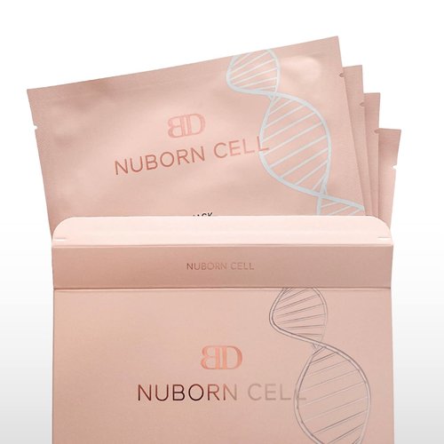 BLANC DUBU NUBORN CELL Hydrogel Collagen Mask | Advanced Stem Cell Hydrogel Sheet Face Mask for Dry Skin | 2% Niacinamide, Hydrolyzed Collagen, Peptides and Hyaluronic Acids | Made in Korea 4-Pack