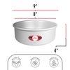 Fat Daddio's PRD-84 Anodized Aluminum Round Cake Pan, 8 x 4 inch