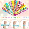NovaHance 36 PCS Happy Birthday Slap Bracelets Kids Party Favors,Bulk Snap Bracelet Party Favors Supplies for kids&teens Gifts Teacher Classroom School Favors