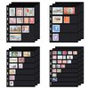 Stamp Collection Inserts - Collector Stamp Album 12 Sheets with 4 mixed sizes for Stamp Collection Binder Kit IS01MX212