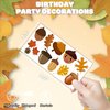 Cute Fall Leaves Temporary Tattoos Oak Birthday Party Decorations Favors Supplies Pinecone Autumn Themed Stickers 10 Sheets 100 PCS Gifts for Baby Kids Girls Boys Decor Class School Carnival Christmas
