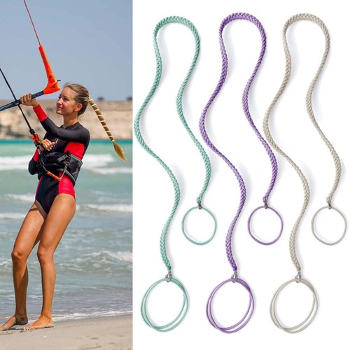 3 Packs 35" Ponytail Holders for Long Thick Curly Hair, Elastic Swimming Hair Ties No Damage for Women Girls Workout Hair Band for women's Hair Strong Stretchy Pony Tail Wrap Hair Tie for Beach Surf