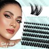 Hermosa Roseville Radiance imPRESS False False Eyelashes, Vegan Mink Eyelashes with 54 Clusters, 100% Handmade Faux Mink Materials with Natural Looking and Black Cotton Band, Easy Apply HMFD21