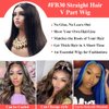 Legendhair Glueless #FB30 Ombre V Part Wigs Human Hair Balayage Brown Straight Human Hair Wigs for Black Women Highlight Upgrade U Part Wig Full Head Clip In Half Wig No Leave Out 180% Density 18 Inch