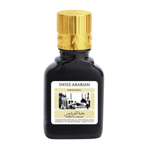 Swiss Arabian Jannet EL Firdaus Black - Luxury Products From Dubai - Long Lasting Perfume Oil for Unisex - Blend of Apricot, Orris, Vanilla and Musk - Perfect for Date Night or Evening Out - 0.3 oz