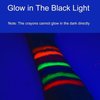 10 Color Glow in The UV Black Light Face Body Paint for Kids Adult, Blacklight Glow Sticks Makeup Neon Face Painting Kits for Halloween Glow Party Supplies