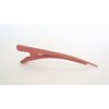 Reddish orange sienna acrylic alligator hair clip for fine thin hair