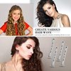36 Pieces Cold Wave Rod Hair Perm Rods Hair Rollers Perming Rods Curlers with Steel Rat Tail Comb for Hairdressing Styling (Gray, 0.59 Inch)