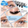 DIY Lash Extension Kit Lash Clusters 360 Pcs 30D+50D 10-16 Mix Length Individual Lashes Kit Lash Bond and Seal Lash Glue Remover Overnighter Seal for DIY Eyelash Extensions(30+50D)