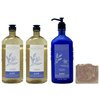 Bath & Body Works Aromatherapy Sleep Lavender Vanilla 3 Piece Set - Body Lotion and 2 Body Wash with a Himalayan Salts Springs Sample Soap