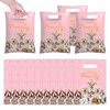 50Pcs Dog Party Favor Bags Dog Themed Birthday Party Supplies Pink Waterproof Goodies Bags with Handles Thickened Pet Paws Plastic Candy Gift Bags for Kids Birthday Party Decoration and Classrooms