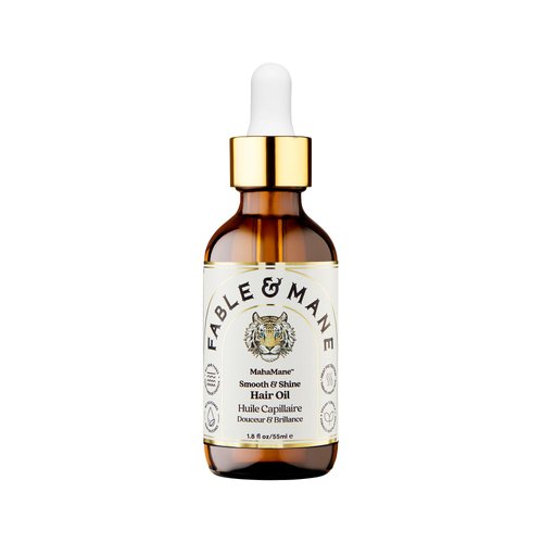 Fable and Mane MahaMane Smooth & Shine Hair Serum - Protective Oil Treatment for Dry, Damaged Hair. 1.8FL oz