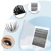 Lash Clusters 168 Pcs Cluster Lashes Eyelash Clusters DIY Cluster Eyelash Extensions Individual Lashes Thin Band & Soft(Crocus & Dandelion,C-mix)