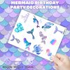 96PCS Mermaid Temporary Tattoos for Kids - Cute Under the Sea Party Favors, Perfect for Mermaid-Themed Birthdays, School Rewards, and Baby Showers