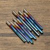 Genmitsu CNC Router Bits 1/8 inch Shank Straight Router Bits Nano Blue Coat 2-Flute End Mill Cutter for Wood MDF PVC Acrylic, 10 PCS, SR10A