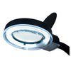 ELUCIDATE 2-in-1 5X Black Magnifier & Table Lamp | 3.5" Diameter | 12" Flexible Gooseneck | 11W Fluorescent Bulb | UL Approved | 110V | Ideal for Crafting, Reading, & Detailed Work