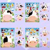 Dorgua Make Your Own Cow Stickers, Make-a-Face Cow Stickers, Cow DIY Craft Stickers, Make Your Own Stickers for Kids Birthday Gifts Party Favors, 8 Designs 24 Sheets