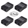 AITRIP Lipo Battery Tester,4Pack BX100 RC 1-8S Low Voltage Buzzer Alarm Super Sound Warning Checker with LED Indicator for Lipo Life LiMn Li-ion Battery