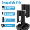 2-Pack Batteries with Charger Station for Ring Video Doorbell 2/3/3 Plus/4, Spotlight Cam, Stick Up Cam and Peephole Cam Indoor