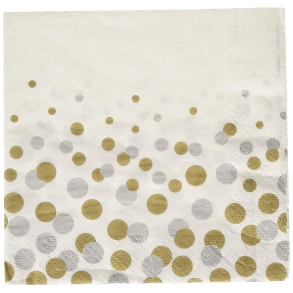 Printed Confetti Luncheon Napkins | Pack of 16 | Party Supply