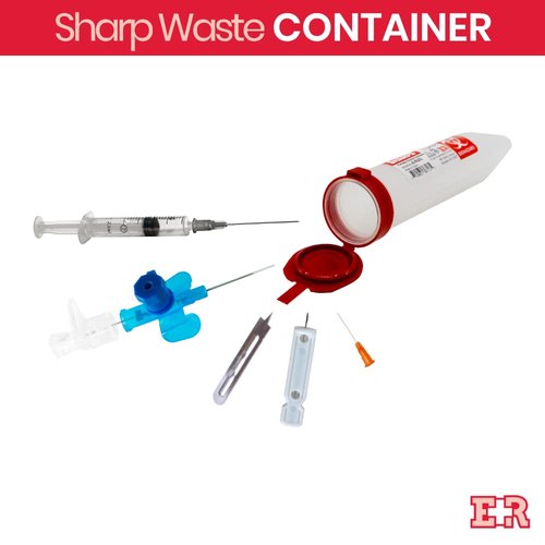 Ever Ready First Aid Porta Sharps Transportable Sharps Container with Locking Mechanism - 6 Count