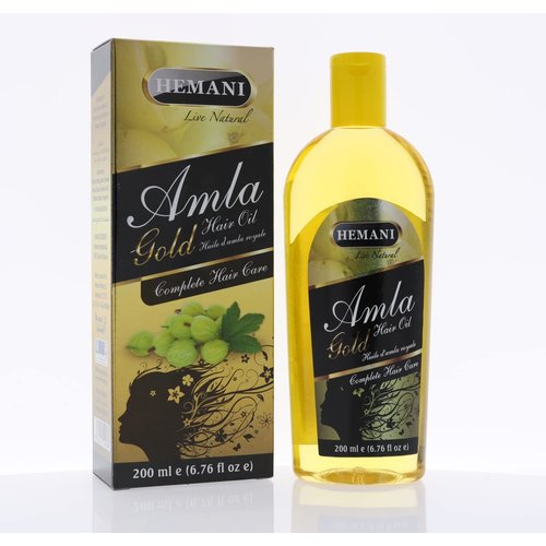 Hemani Amla Hair Oil - 200ml (6.76 fl oz) - Ayurvedic Hair Care Solution - Natural Ingredients - ...