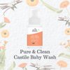 Earth Mama Sweet Orange Baby Liquid Wash Foaming Hand Soap, Organic All Purpose Body Wash for Sensitive Skin, Castile Soap with Coconut Oil, Shea Butter, Calendula, & Aloe, 5.3 fl oz