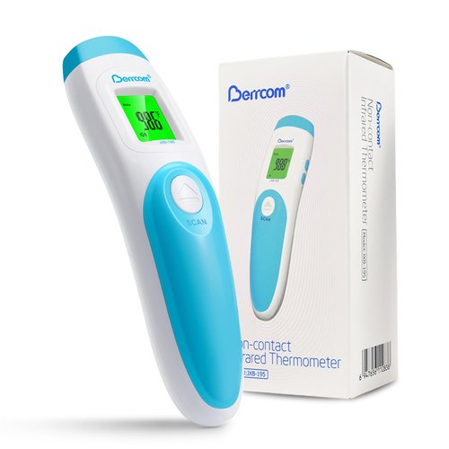 Berrcom Non Contact Forehead Thermometer Digital 3 in 1 Contactless Infrared Thermometer for Babi...
