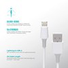 360 Electrical Infuse 3ft Premium Charging Cable Lightning Connector, White, MFi Certified, iPhone Cable Fast Charging, Ipad Charging Cord, Lightning Charger Cables for iPhone