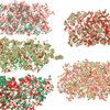 Christmas Sprinkles Fake Sprinkles, Polymer Clay Sprinkles Faux Sprinkles Xmas Clay Beads, Soft Clay Chocolate Candy Fake Christmas Sprinkles for Resin Nail Scrapbook Charm DIY Decoration(5 Styles)