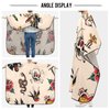 Kigai Hair Cutting Cape for Men & Women Old School Tattoo Waterproof Barber Cape Professional Hairdressing Salon Styling Cape with Adjustable Closure Snap