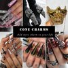 YAEISM 1200PCS Metal Rivet Punk Nail Charms 2Box Cone Metalic Spike Studs for Gothic Nail Art Silver and Gold Alloy Nail Studs for DIY Crafts Decoration