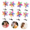 Beavorty Small Girls Hair Clips 24pcs Windmill Hairpin Alligator Clip Child Iron Clip Girl Hair Clips Metal