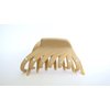 Generic Tan beige hair claw clip with crystals for fine thin hair (Crystal choice: With crystals), 1 Count (Pack of 1)