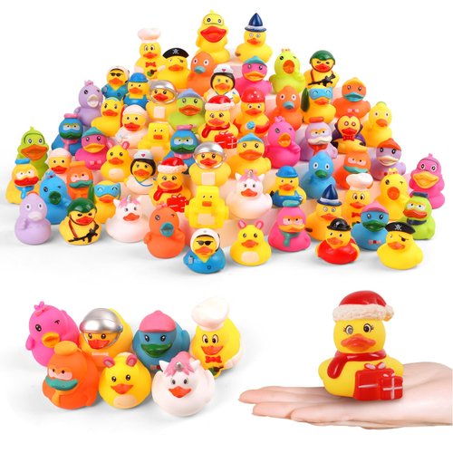 Umbresen Rubber Ducks Bath Toy in Bulk, Assortment Jeep Ducks for Jeep Ducking, Pool Rubber Ducky Floater Bathtub Toys Party Favors Birthday Gifts (15)