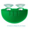 Pensino Frog Habitat Frog Dish Holder with Suction Cups, Cute Frog Terrarium Decor Fish Tank Decoration for Tree Frog Toad Tadpole (1 Pack)
