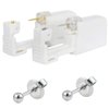 CHUANCI Pair Disposable Sterile Ear Piercing Unit Cartilage Tragus Helix Piercing Gun NO Pain Piercer Tool Machine Kit Stud Choose Design (Pair 300,Silver Ball)