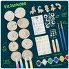 Glow in the Dark Wood Painting Craft Kit for Kids - Arts and Crafts for Kids Ages 6 7 8 9 10 11 12 - Crafts for Girls 8-12 - Art Set Party Gift - Painting Kits 6-8, 8-12 - Kids Gifts Summer Toys