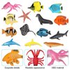 NUOBESTY 24PCS Ocean Sea Animal Figures Realistic Tropical Fish Toys Set Plastic Sea Life Creatures for Party Favors Fish Tank Decorations