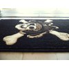 Champion Rugs Pirate Skull Area Rug Design #CR79 (2 Feet X 3 Feet 4 Inch)