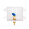 Eastman 1/2 Inch PEX Connection x 1/4 Inch OD Compression Ice Maker Outlet Box, Quarter Turn Ball Valve, Pre-Assembled, 60233